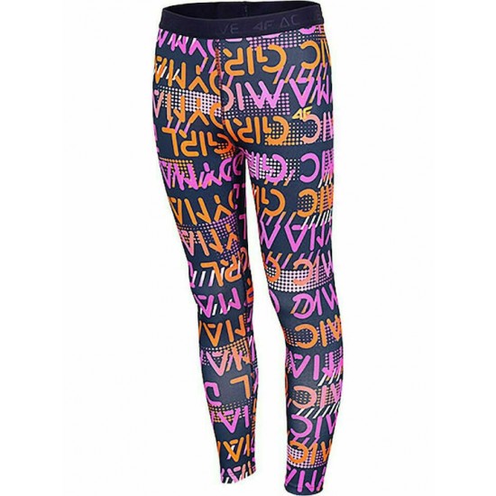 4F JR GIRL'S LEGGINGS HJZ20-JLEG010-90S ΚΟΛΑΝ ΠΑΙΔΙΚΟ MULTY