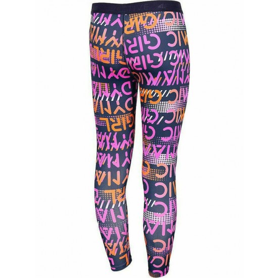 4F JR GIRL'S LEGGINGS HJZ20-JLEG010-90S ΚΟΛΑΝ ΠΑΙΔΙΚΟ MULTY