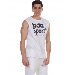 BODY ACTION MEN'S TRAINING VEST TOP 043107 WHITE