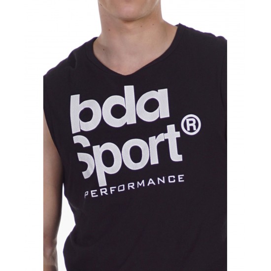 BODY ACTION MEN'S TRAINING VEST TOP 043107 BLACK