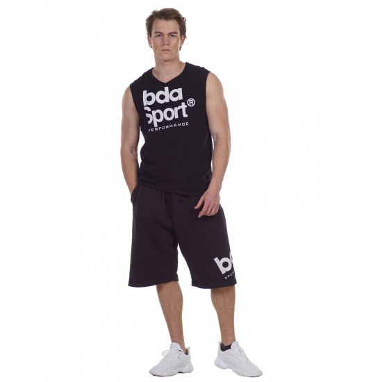 BODY ACTION MEN'S TRAINING VEST TOP 043107 BLACK