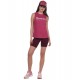 BODY ACTION WOMEN'S WORKOUT VEST 041120 D.PINK